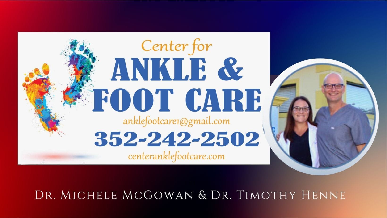 What we treat at the Center for Ankle and Foot Care